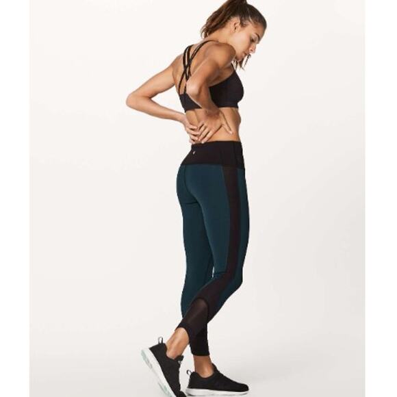 Lululemon Ready Set Go 7/8 Tight 25" Submarine / Black Size 4 - Picture 1 of 8